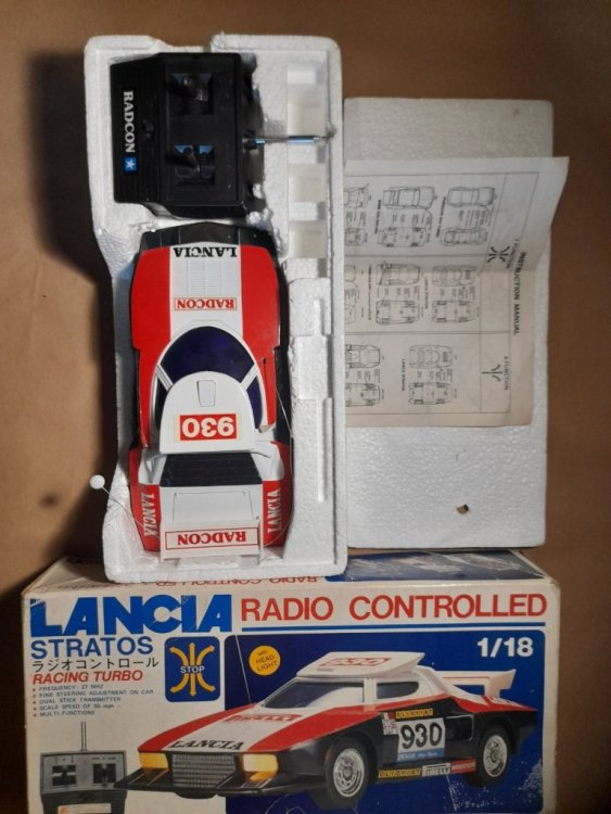 RADCON Lancia Stratos Rally Remote Control R/C Car Toy Retro 80s Rare ...